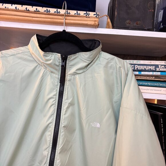 2024 NWT Mens THE NORTH FACE Afterburner Snow Jacket $170 XL Black Green reversi - Picture 7 of 7